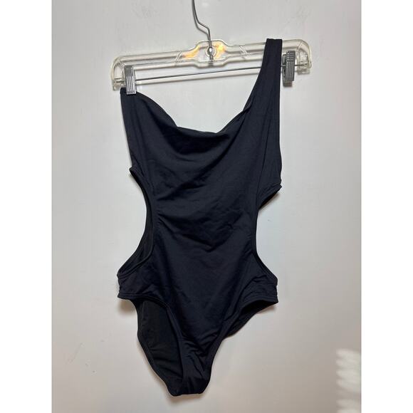 Brand New Frederick's of Hollywood Women's Size Large Black One Piece Body Suit - Picture 2 of 8